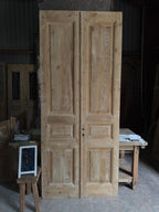3 Panel Antique Solid French Doors - 43.5x101.5 J387