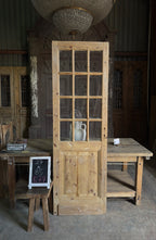 Antique 12 Lite Glass Single Door - 27x85 K77