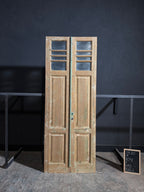 Antique Obscured Glass 2 Lite French Doors - 39.25x104 - N162