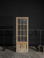 Antique 12 Lite Glass Single Door - 32x92.5 - N55