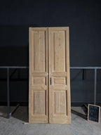 Antique 3 Panel Solid Double Doors - 44.5x104 - N527