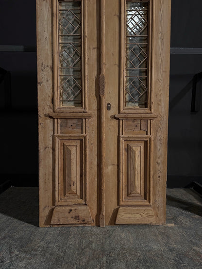Antique Carved Iron French Doors - 43x89.5 - N36