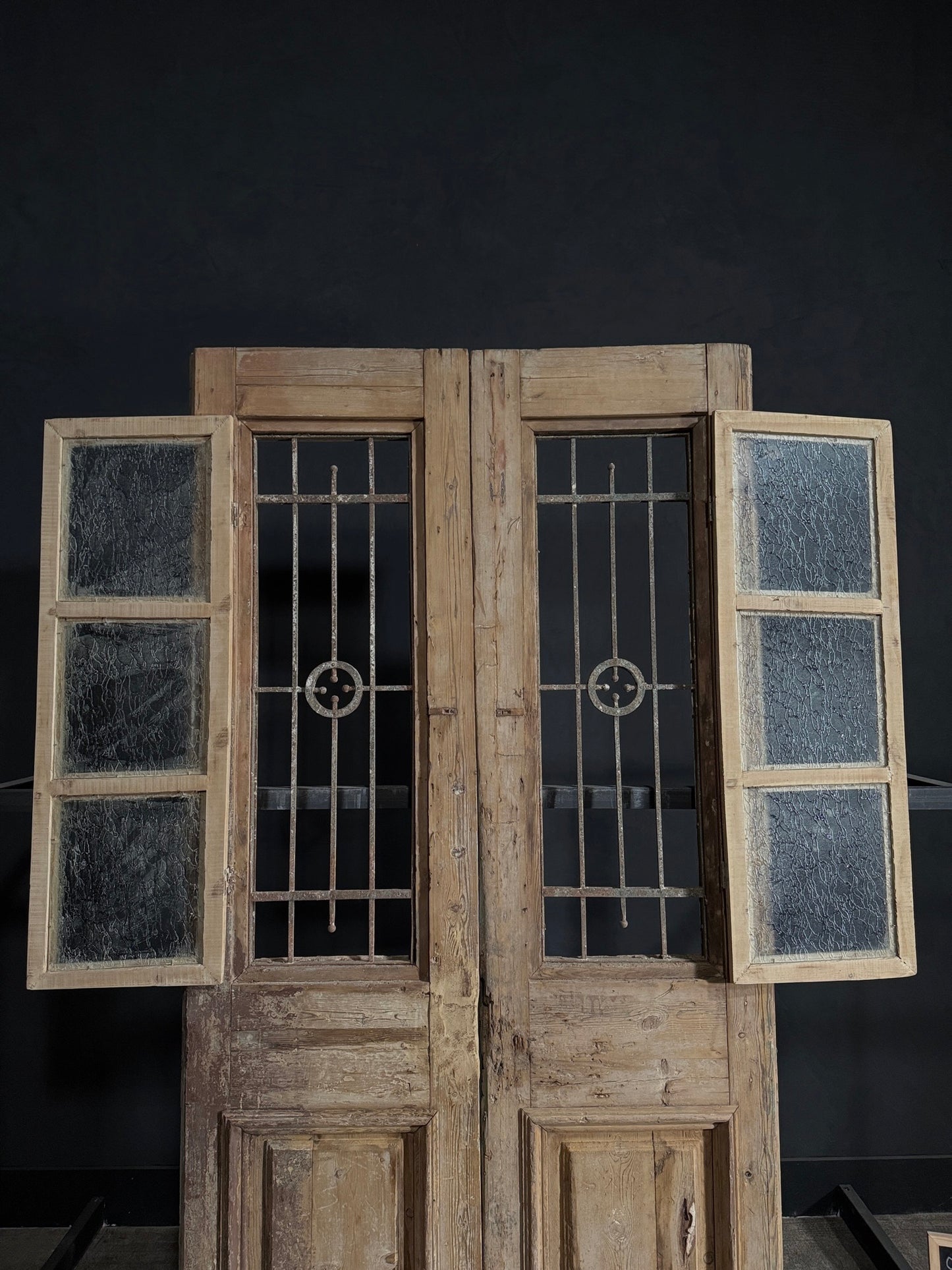 Antique Iron French Doors - 53x102.25 - N58