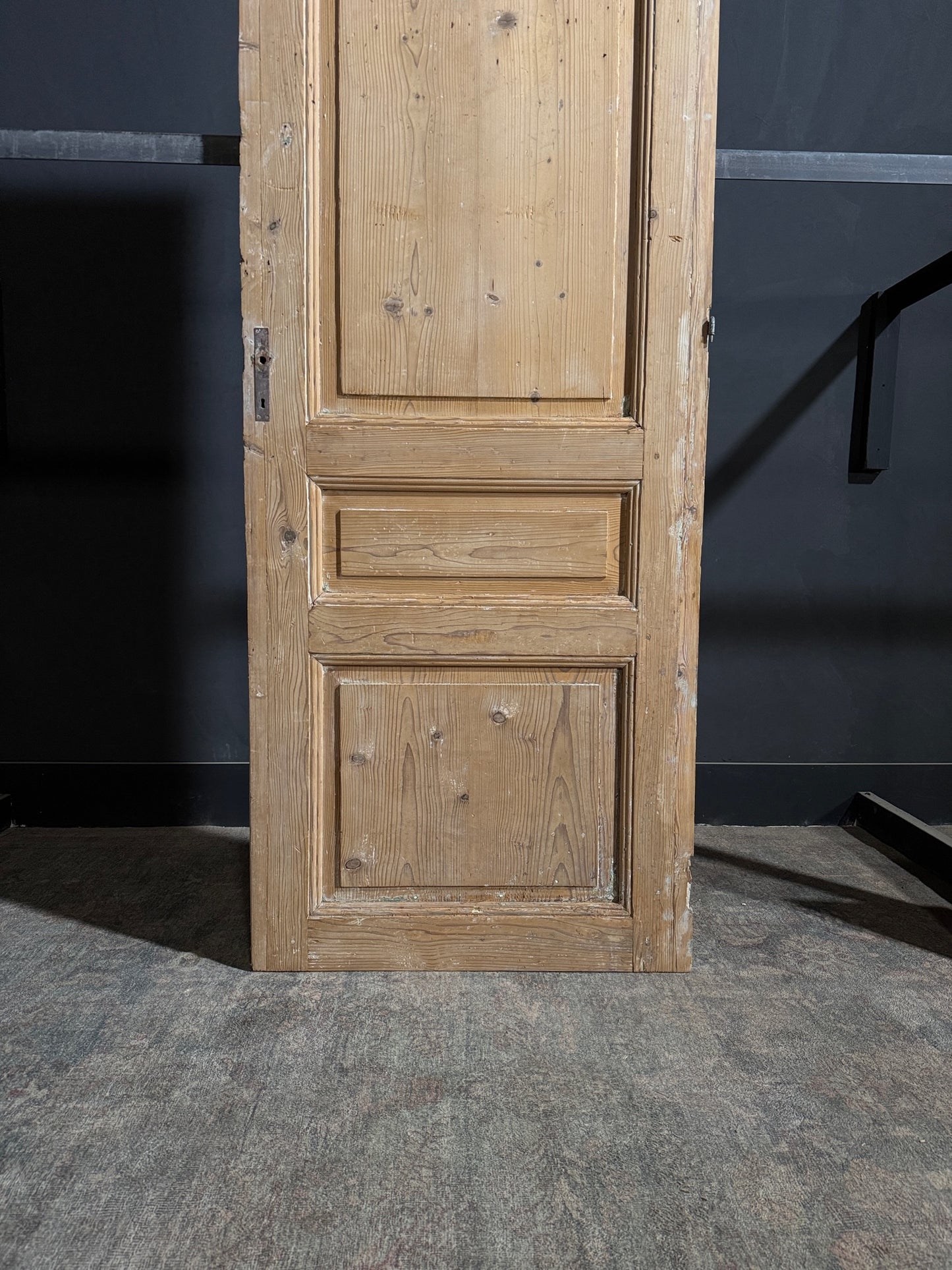 Antique 3 Panel Solid Single Door - 33x91.25 - N186