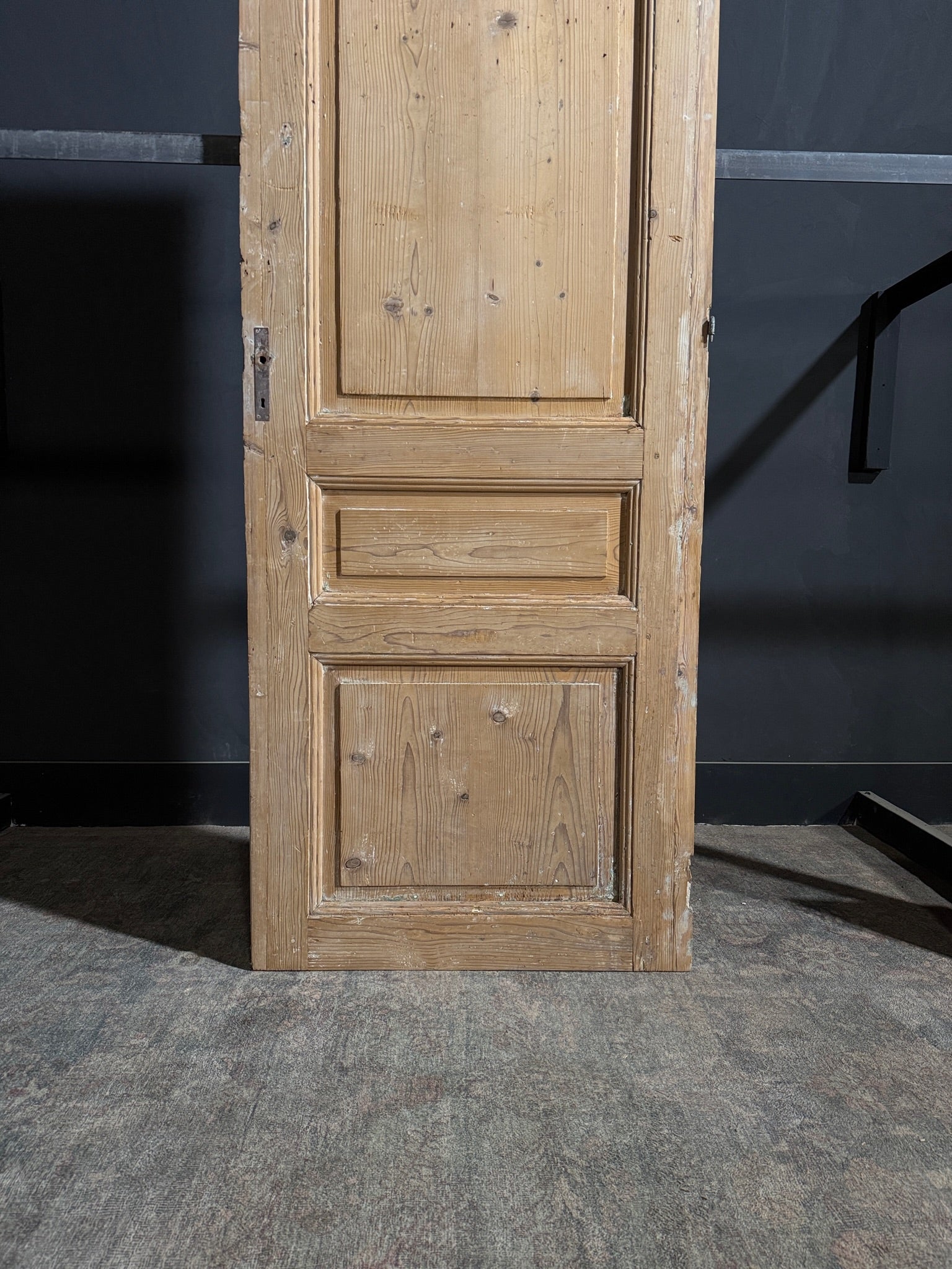 Antique 3 Panel Solid Single Door - 33x91.25 - N186