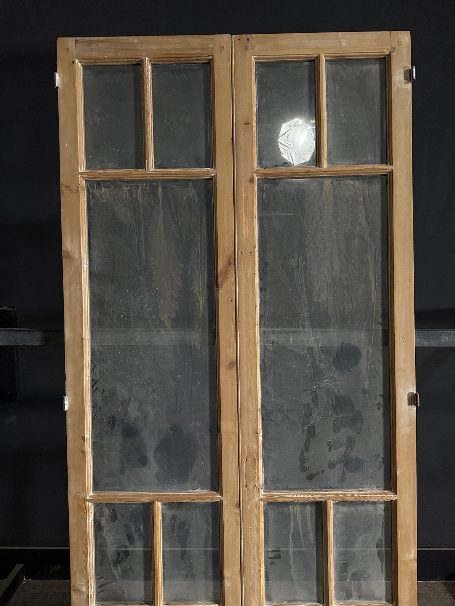 Antique Glass 4 Lite French Doors - 43x96 - N474