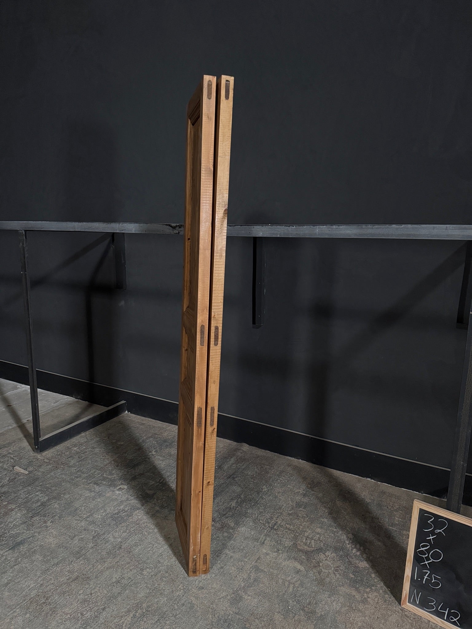Handcrafted Solid Double Doors (Waxed) - 32x80 - N342