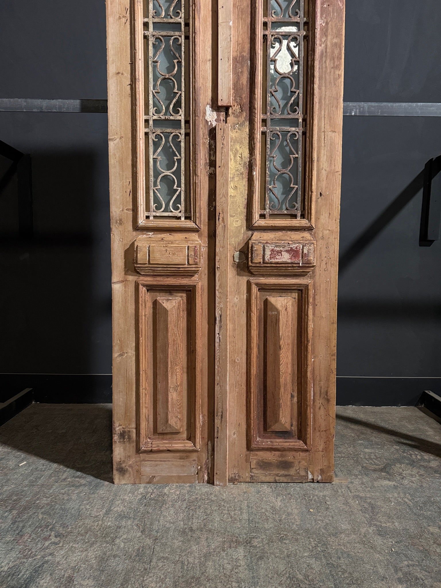 Antique Iron French Doors - 35.5x86.25 - N241