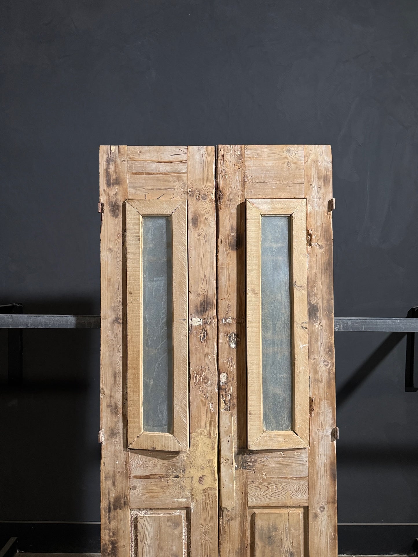 Antique Iron French Doors - 35.5x86.25 - N241