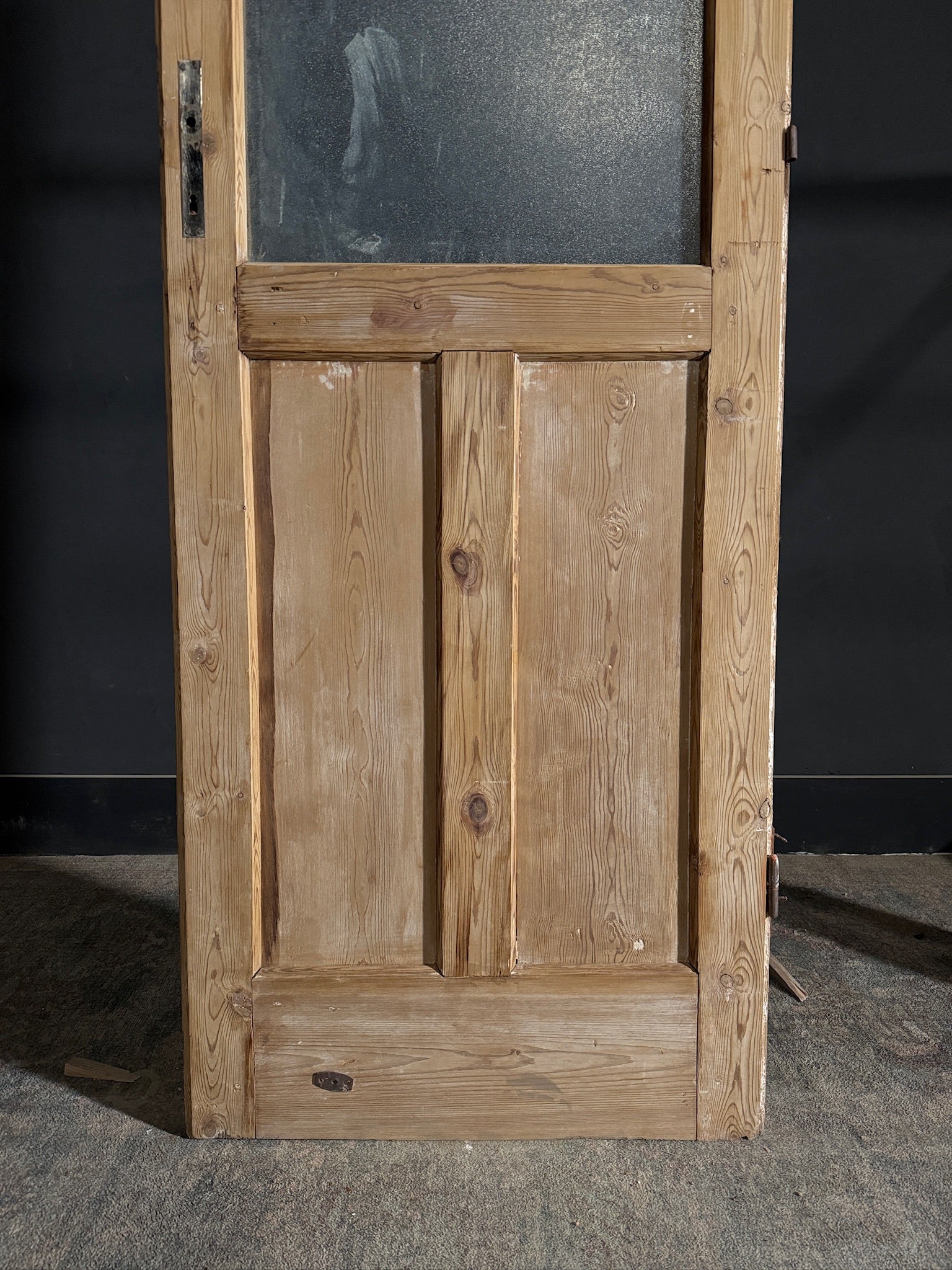 Antique Obscured Glass 2 Lite Single Door - 28.5x92.5 - N448