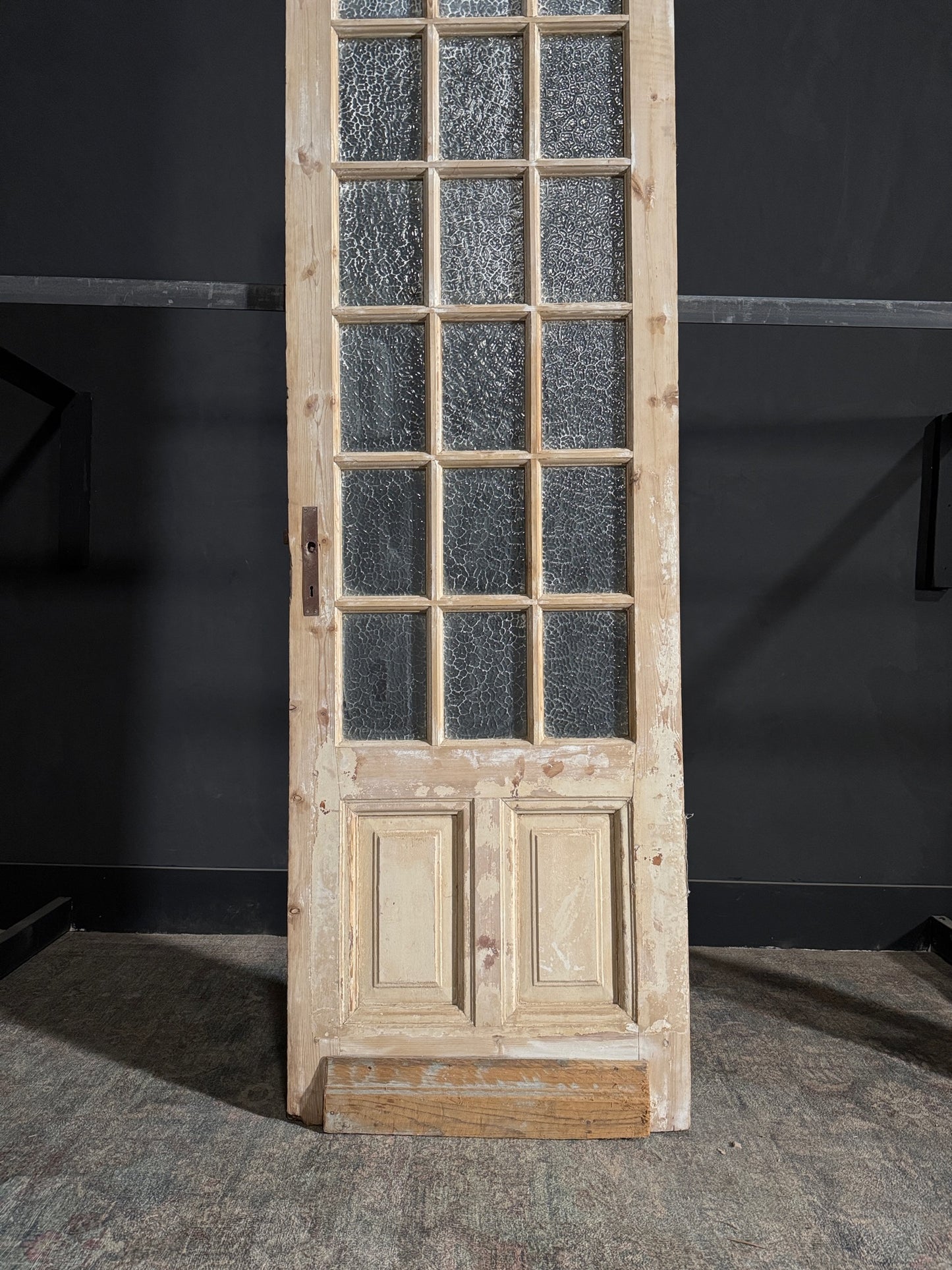 Antique Obscured Glass 18 Lite Single Door - 28.25x93 - N81