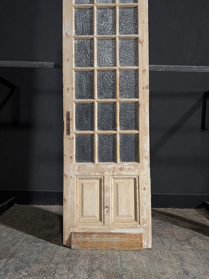 Antique Obscured Glass 18 Lite Single Door - 28.25x93 - N81