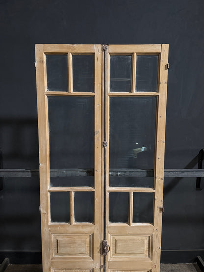Antique Glass 5 Lite French Doors - 36x95 - N699