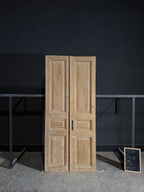 Antique 3 Panel Solid Double Doors - 39.5x89.75 - N427