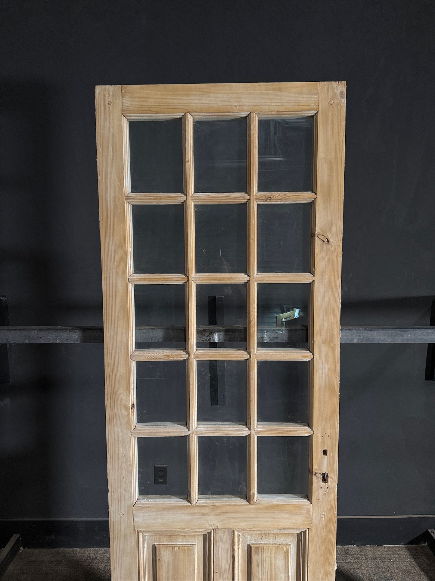 Antique Glass 15 Lite Single Door - 31.5x91.25 - N584
