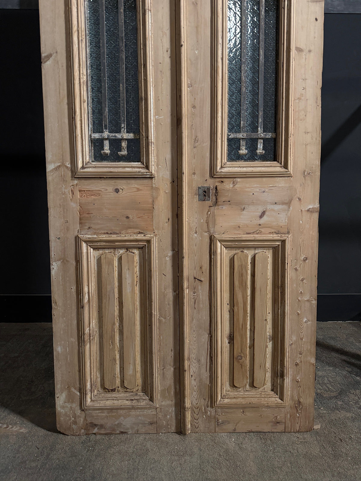 Antique Iron French Doors - 36.5x94 - N685