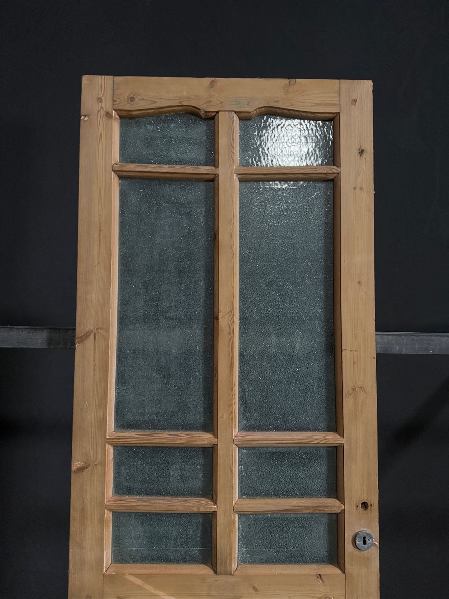 Antique Obscured Glass 6 Lite Single Door - 28.25x84.5 - N407
