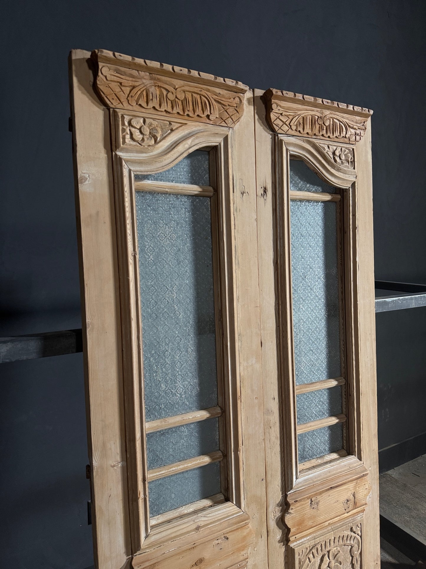 Antique Carved French Doors - 40.25x86.5 - N621