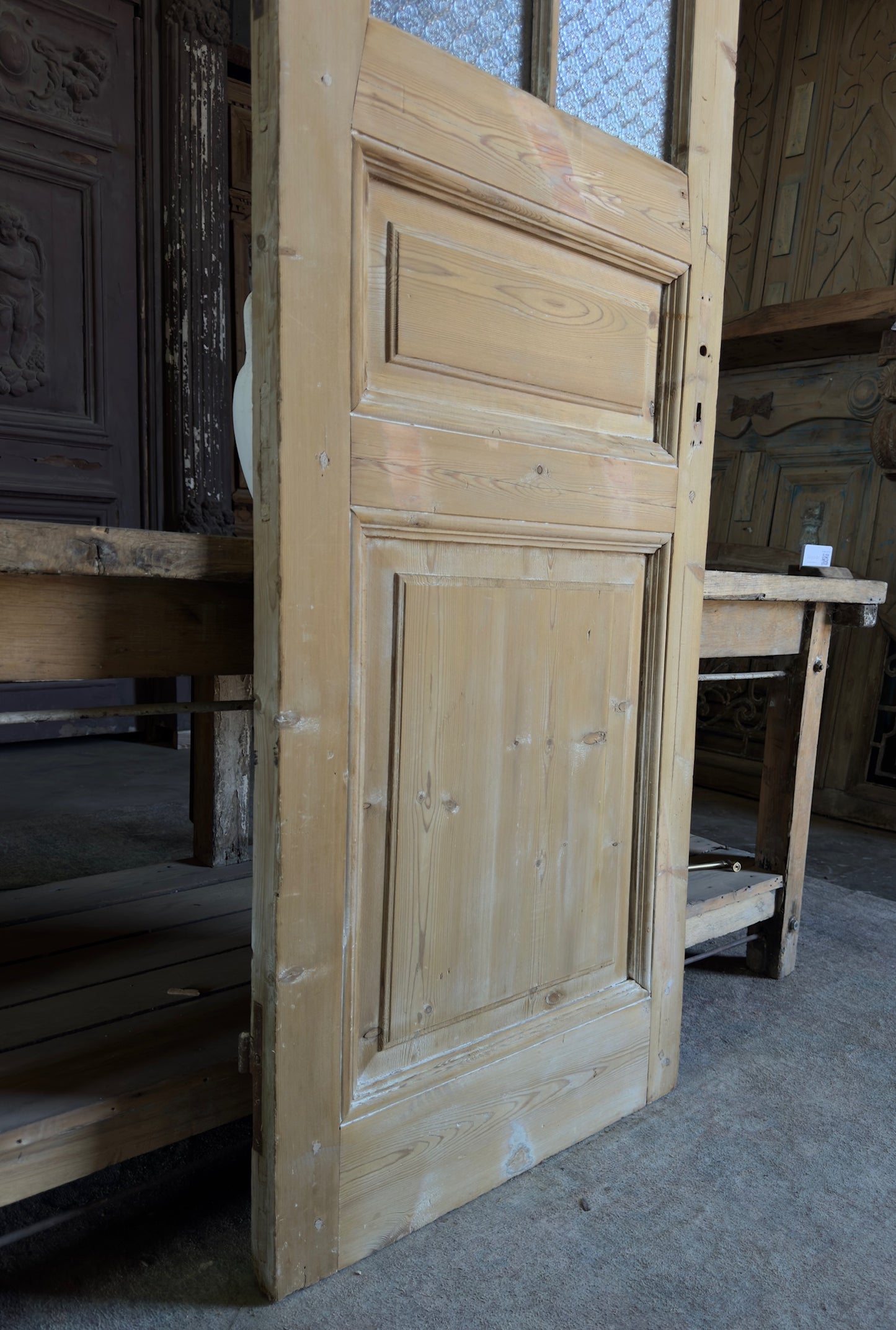 8 Lite Antique Glass Single Door - 27x95 K437