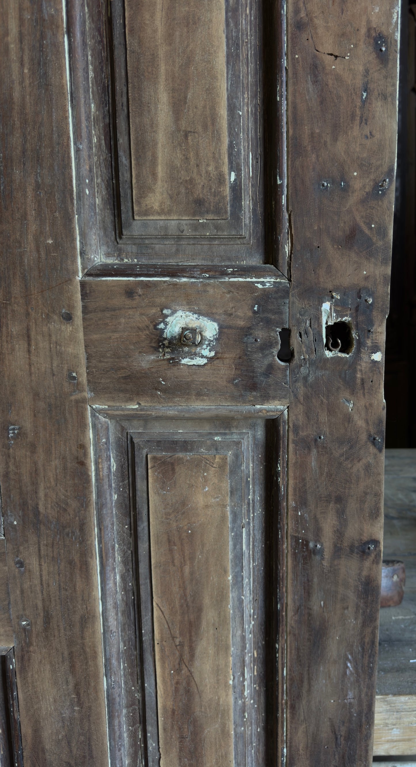 Spanish Multi-Panel Antique Door Pair - 38x87.5 - L262