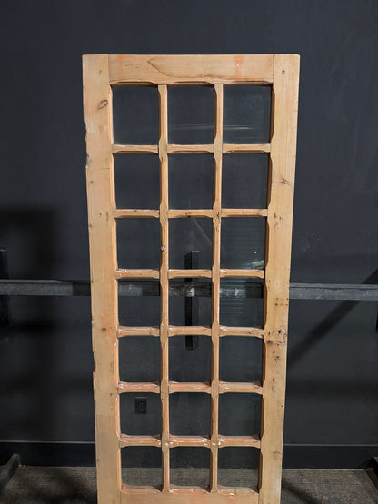 Antique Glass 21 Lite Single Door - 29.25x91.75 - N693
