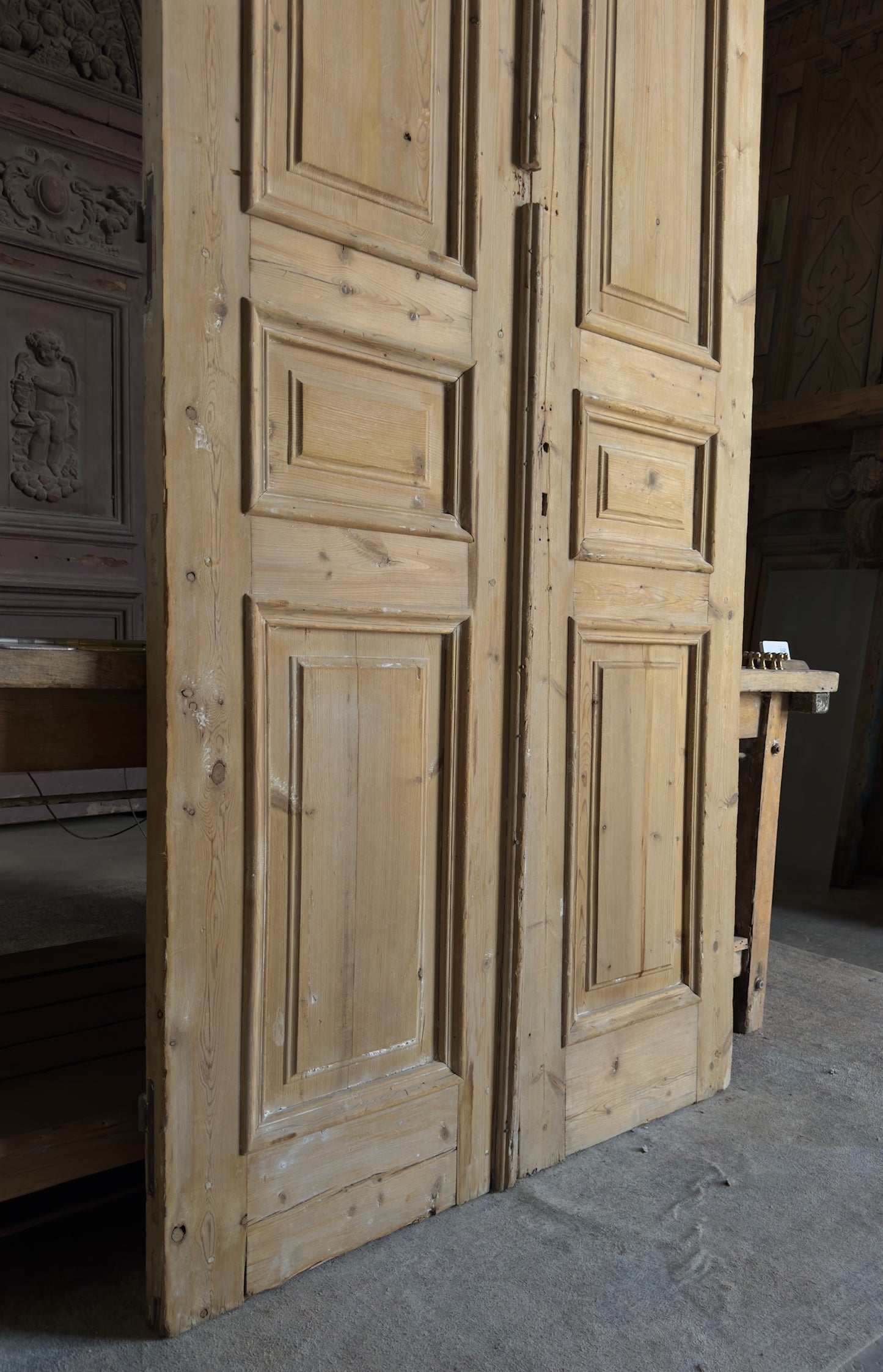 Antique 3 Panel French Doors - 43.75x100 - L577