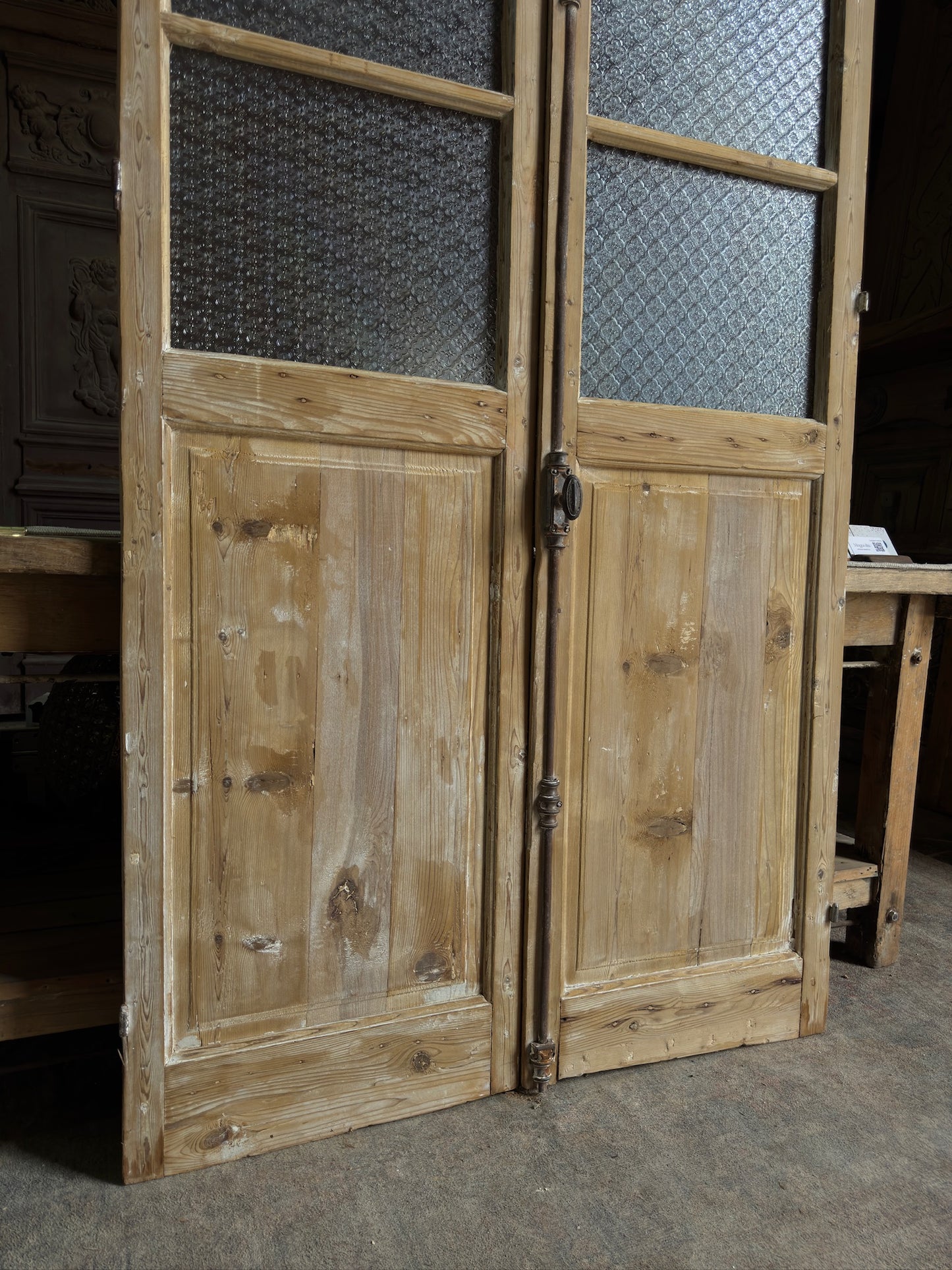 Antique French Glass Doors - 43.25x93.25 J539