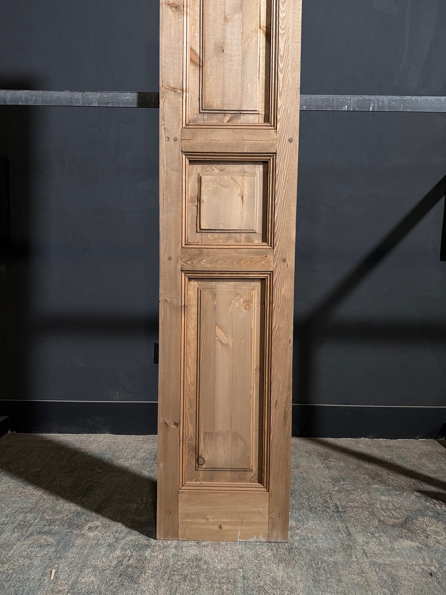 Handcrafted 3 Panel Solid Single Door - 18x96 - N221