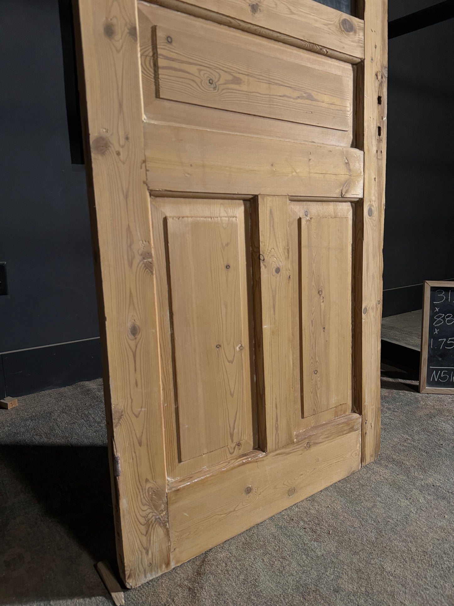 Antique Glass 3 Lite Single Door - 31.5x88.5 - N516
