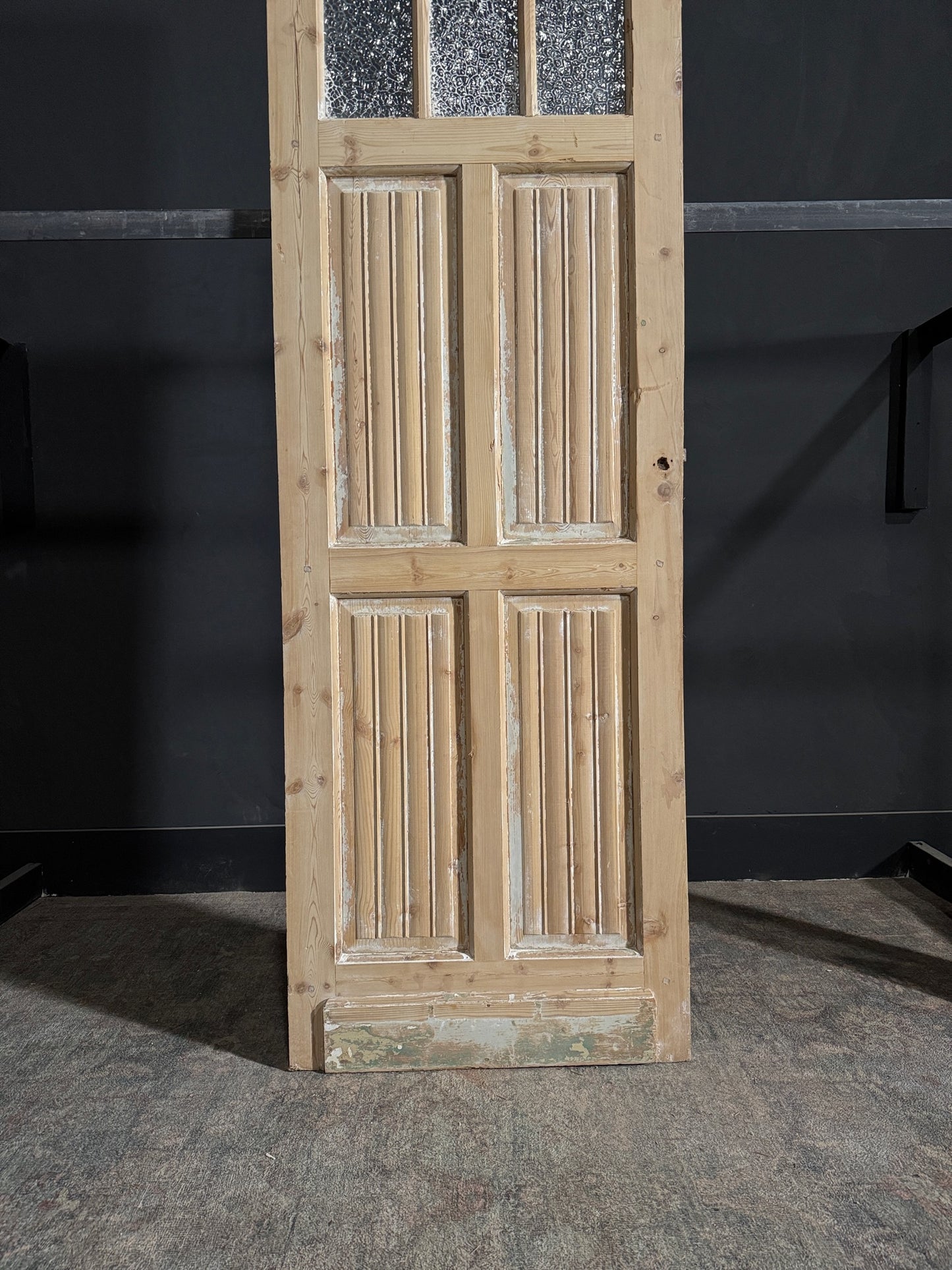 Antique Fluted 3 Lite Single Door - 28x84 - N113