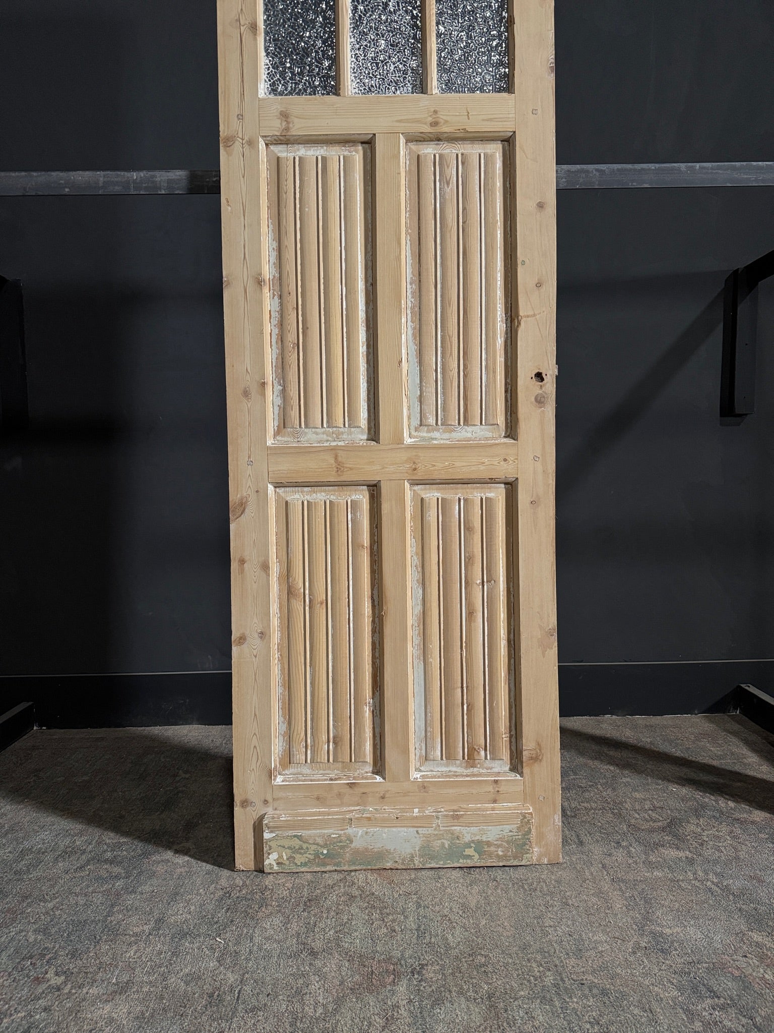 Antique Fluted 3 Lite Single Door - 28x84 - N113