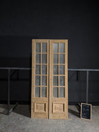 Antique Obscured Glass French Doors - 44.25x95.5 - N471