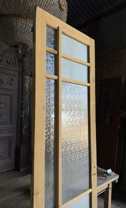 10 Lite Unique Antique Glass Single Door - 32x99.75 - L468