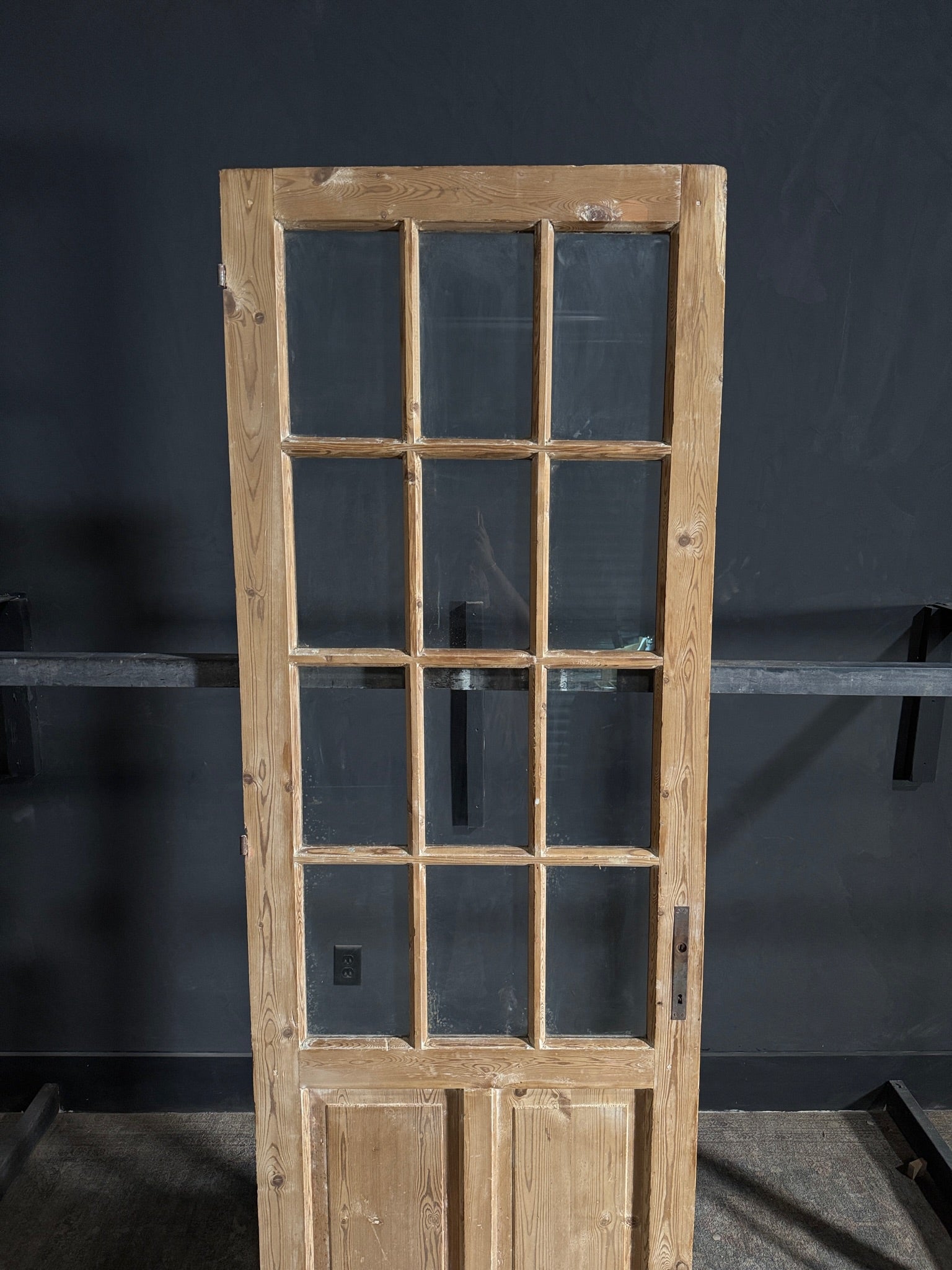 Antique Glass 12 Lite Single Door - 31.5x90.75 - N654
