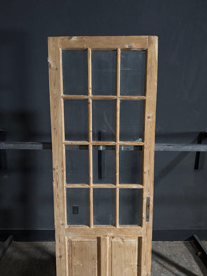 Antique Glass 12 Lite Single Door - 31.5x90.75 - N654