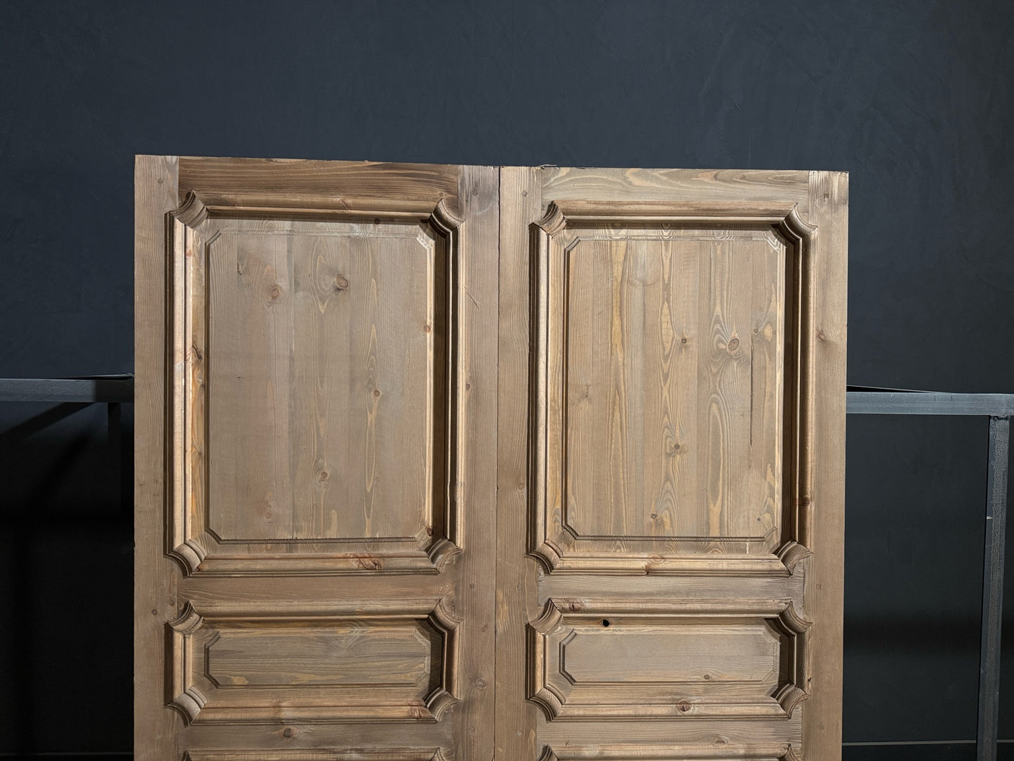 (The Edmund) Handcrafted Solid Wood French Doors - 64x80 - N153