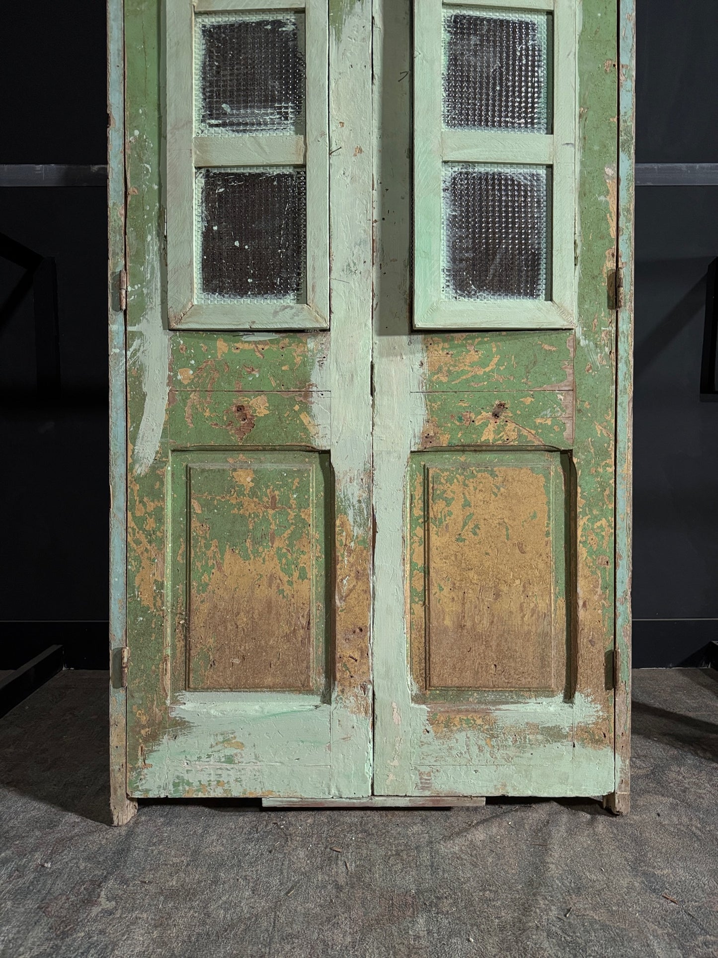 Antique Iron French Doors - 43.5x113 - N124