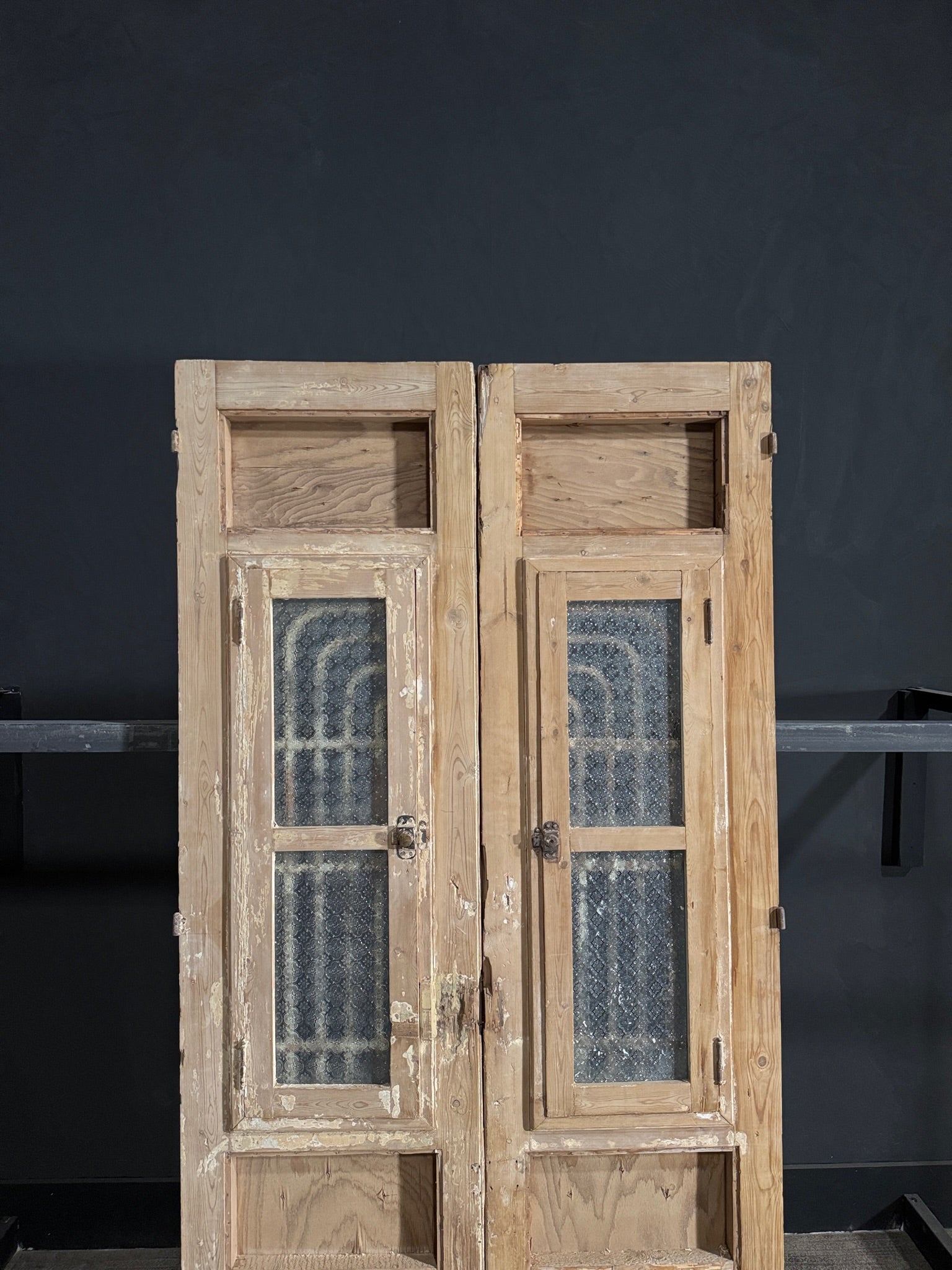 Antique Iron French Doors - 40x84.5 - N68