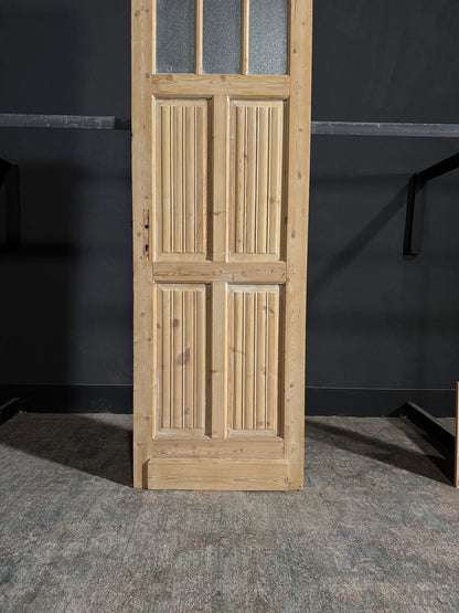 Antique Fluted 3 Lite Single Door - 28x85 - N67