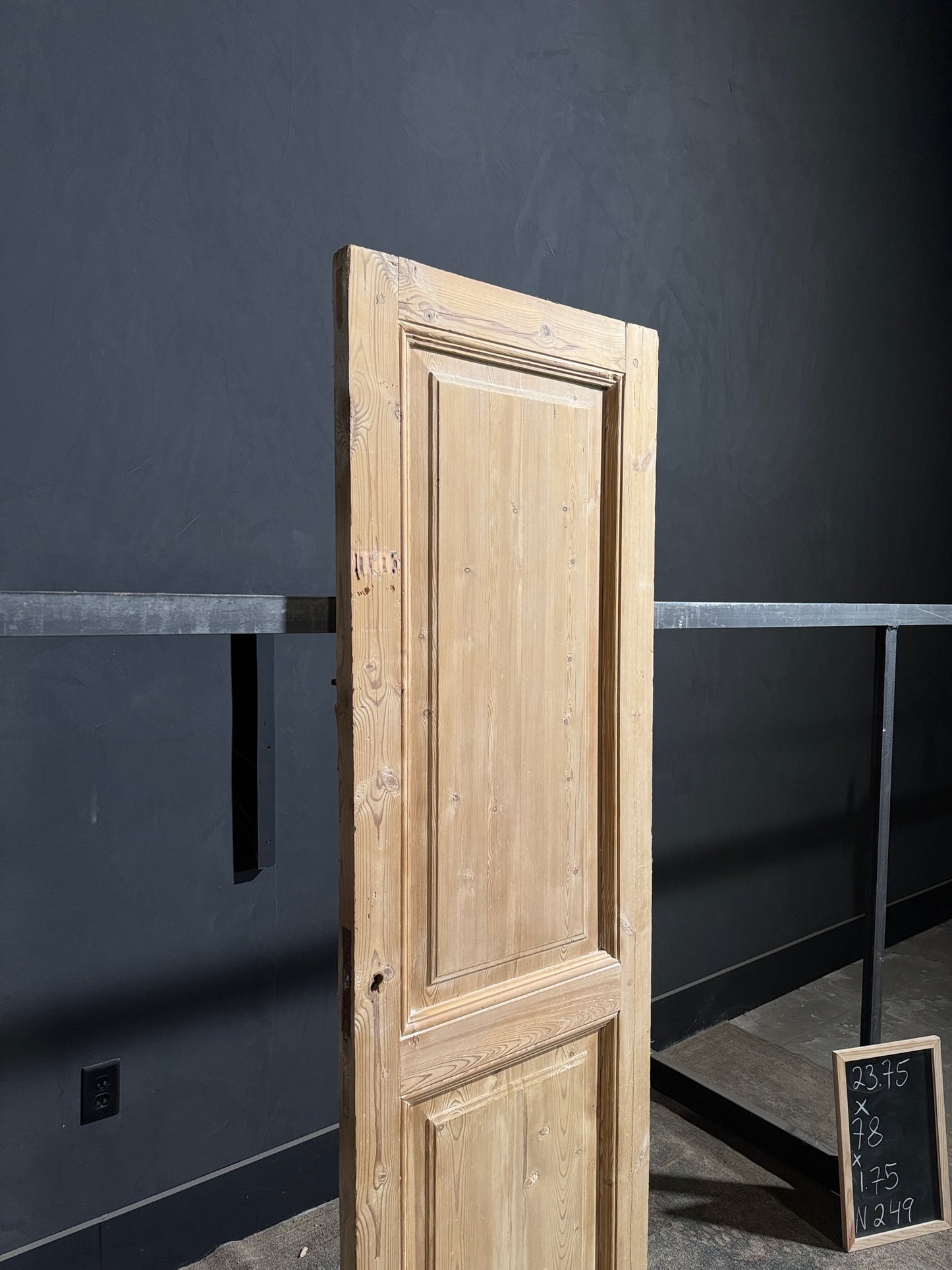 Antique 2 Panel Solid Single Door - 23.75x78 - N249