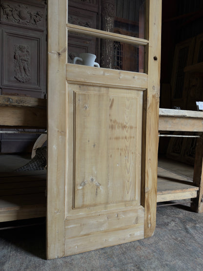 3 Lite Antique Glass Single Door - 25.5x79.75 J236