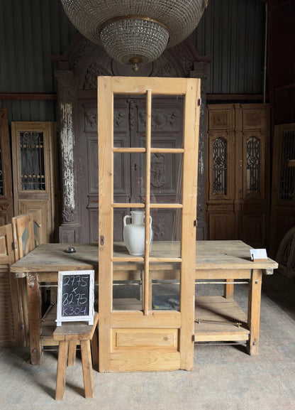 8 Lite Antique Glass Single Door - 27.75x82.75 K304