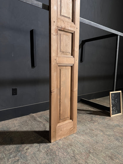 Handcrafted 3 Panel Solid Single Door - 16x96 - N168