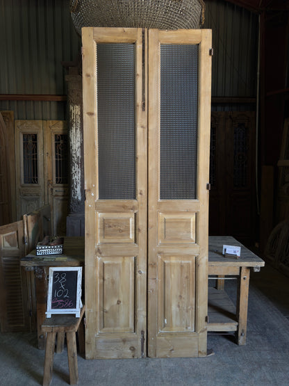 Glass Antique French Doors - 38x102 J586