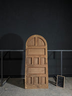 Antique 10 Panel Arched Solid Single Door - 36.5x85 - N504
