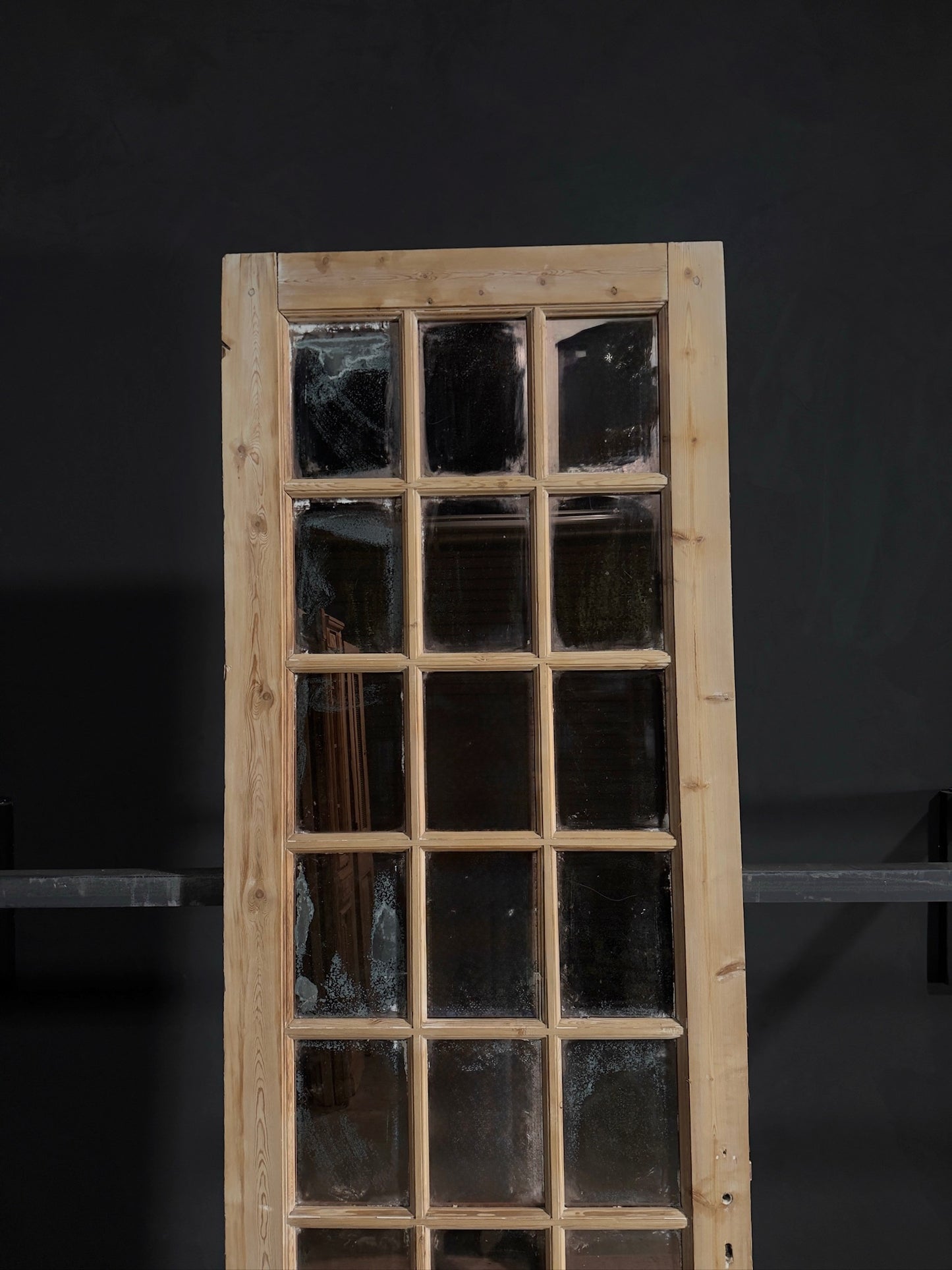 Antique Mirrored 18 Lite Door - 32.25x100 - W49