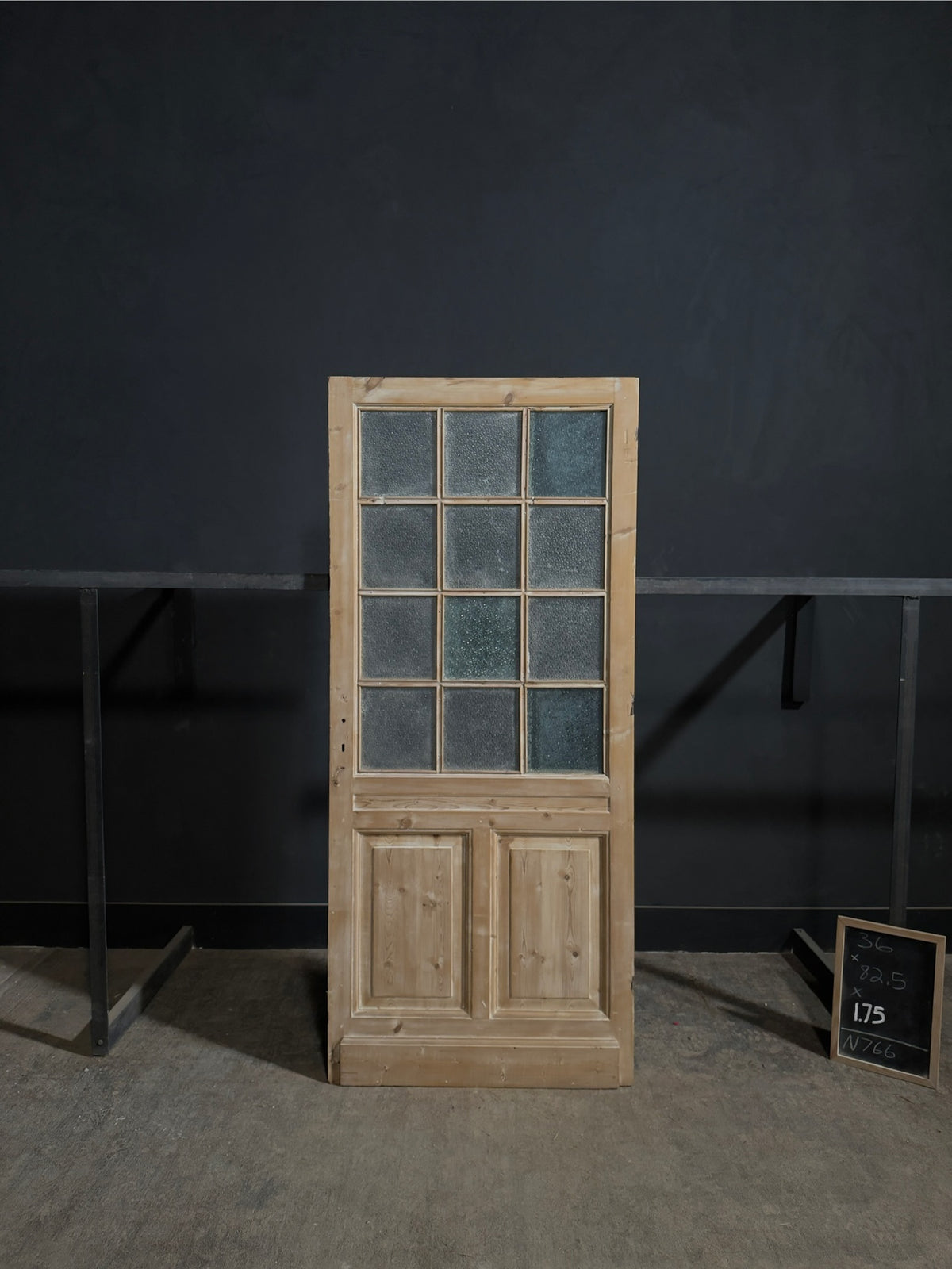 Antique Textured Glass Raised Panel Entry Door - 36x82.5 - N766