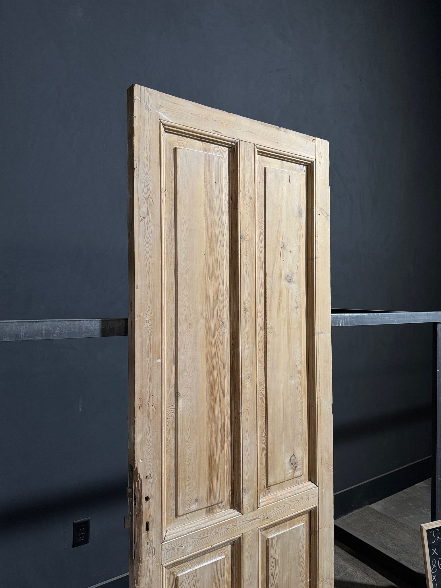 Antique 4 Panel Solid Single Door - 32.5x86.5 - N252