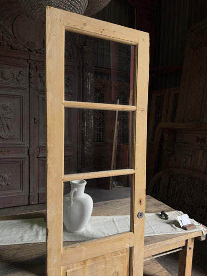 Single Antique Glass Door - 24.25x85 J360