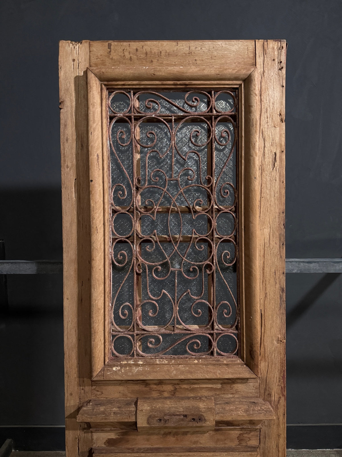 Antique Iron Single Door - 34.25x94 - N692
